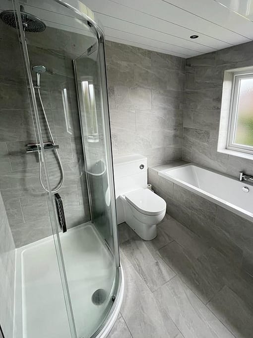 Waterfall Shower Bathroom Bluewater Home Interiors